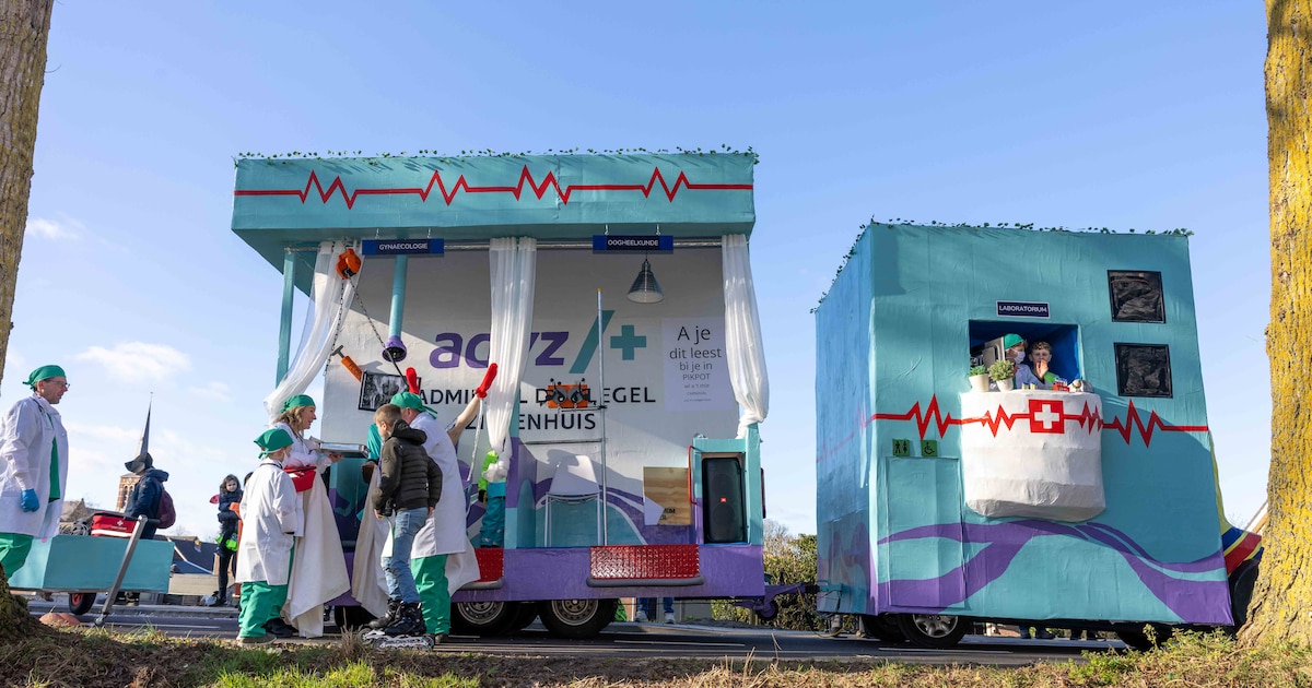 Carnavalswagens schitteren na drie maanden bouwen tijdens optocht in Pikpot, maar: ‘maandag gaat de 