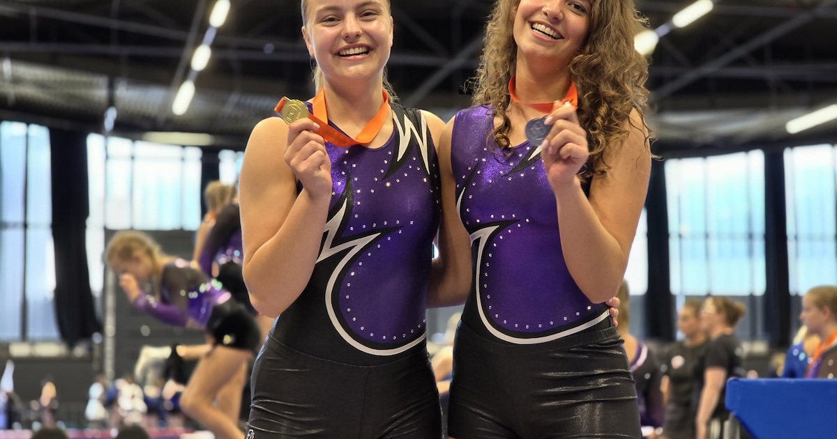 Sarah Hengst uit Westkapelle opnieuw Nederlands kampioen airtrack, ook goud voor Ivana Minderhoud