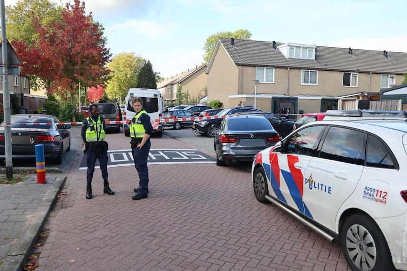 De politie ter plekke. 