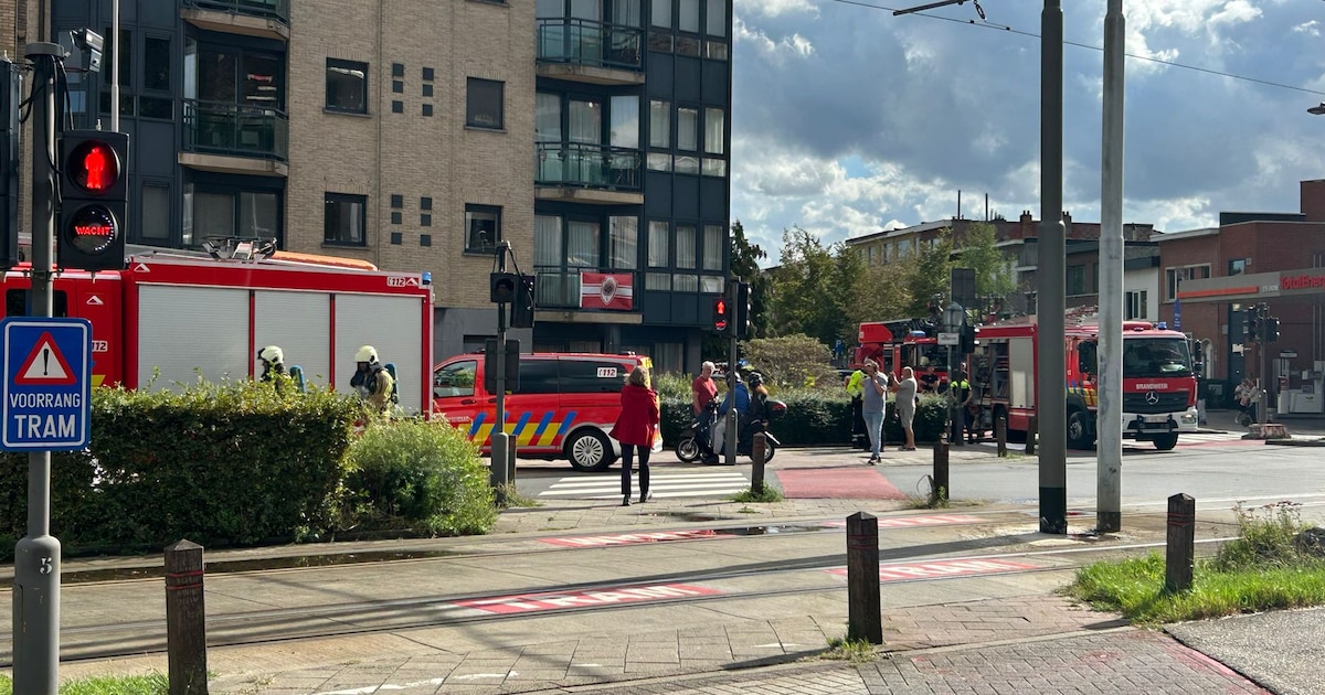 Brand op binnenkoer van appartementsgebouw in Deurne: vuur snel onder controle