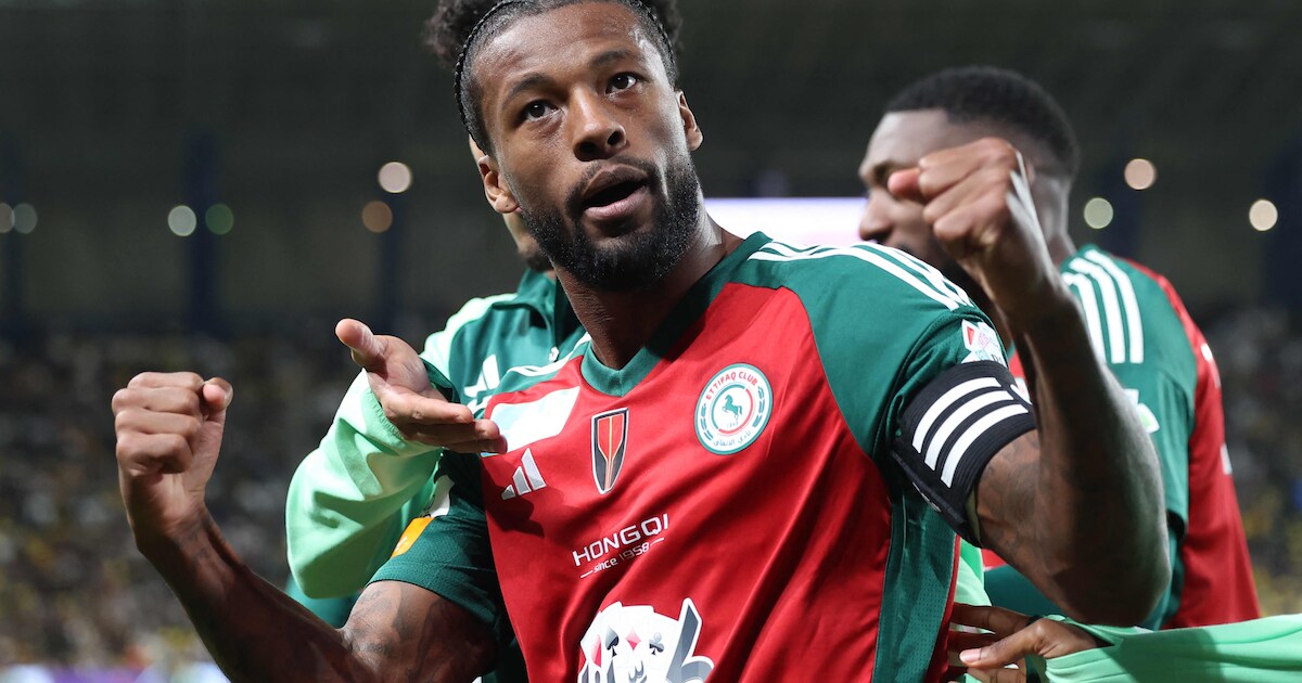 Georginio Wijnaldum in vorm: middenvelder maakt op fraaie wijze derde goal op rij in Saoedi-Arabië