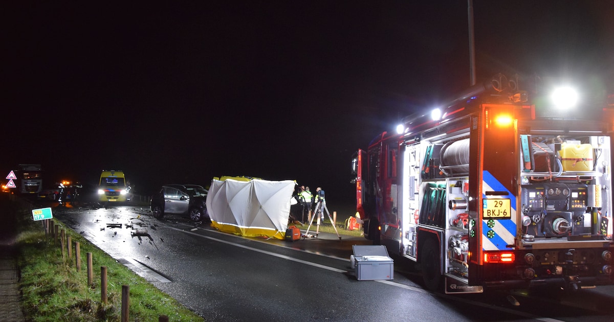 Inwoner Aagtekerke (19) overleden bij kettingbotsing op de N59 bij Nieuwerkerk, drie gewonden