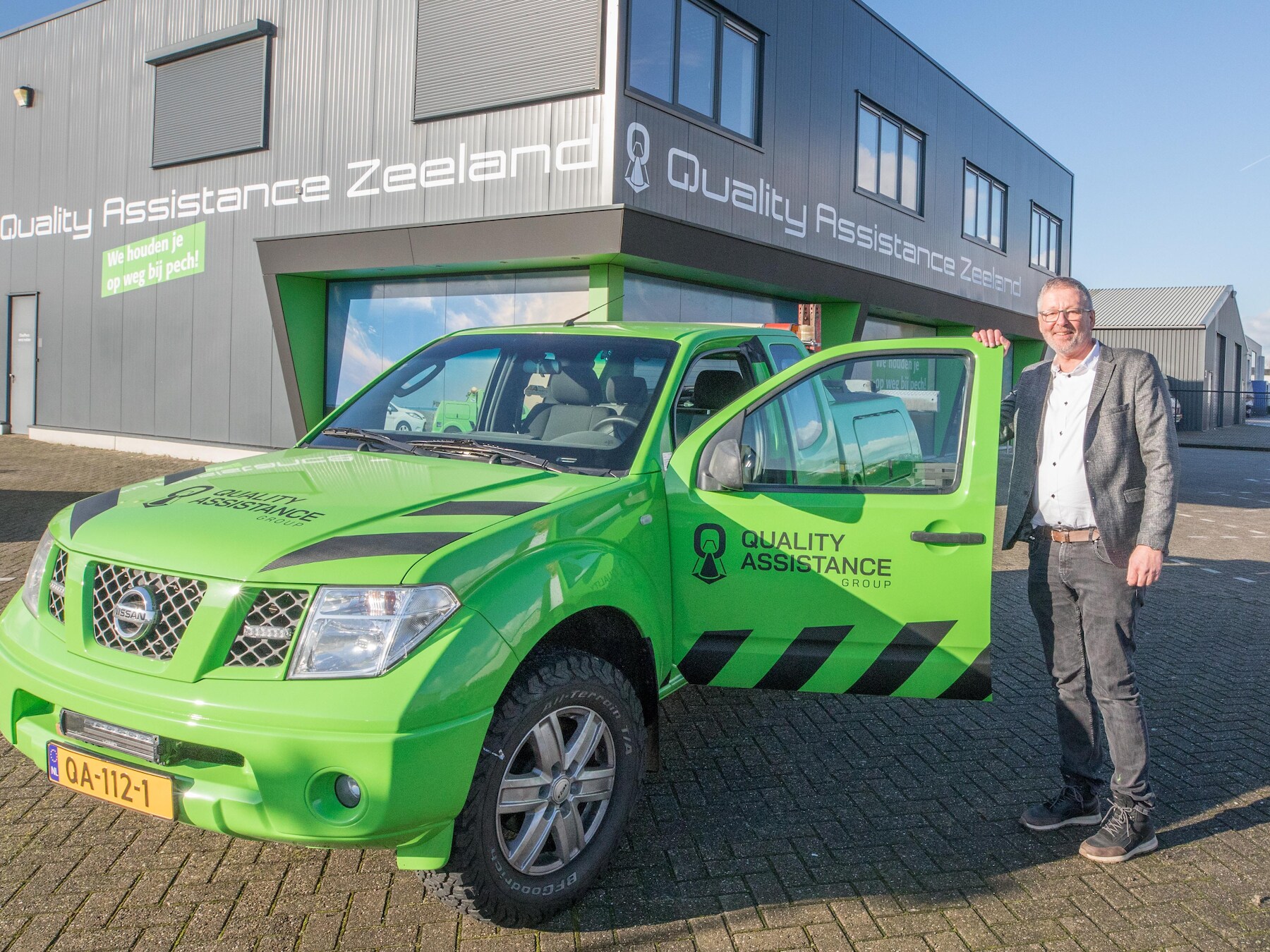 Kleine concurrent van de Wegenwacht gaat in Zeeland met knalgroene auto's de weg op
