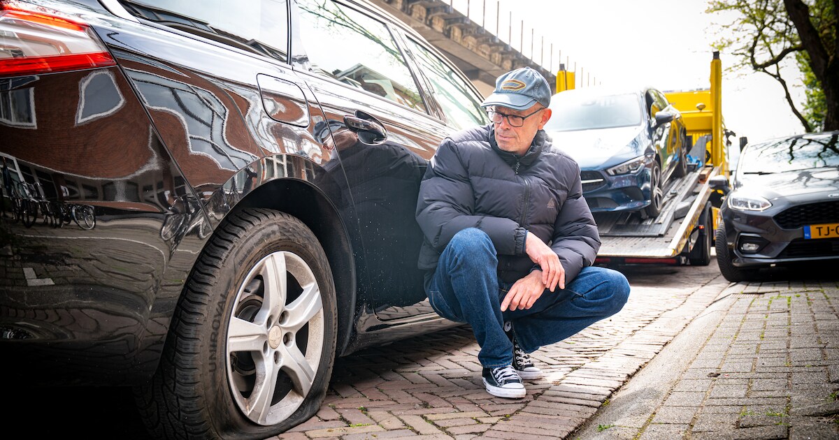 Bandenprikker neemt 60 auto’s te grazen: ‘Handen omhoog, hoorde ik ...