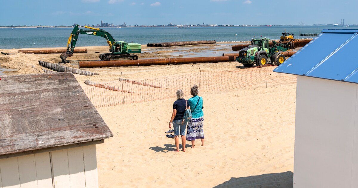 Graafmachines als strandattractie: eigenaar Loods 10 ziet voordelen van ...
