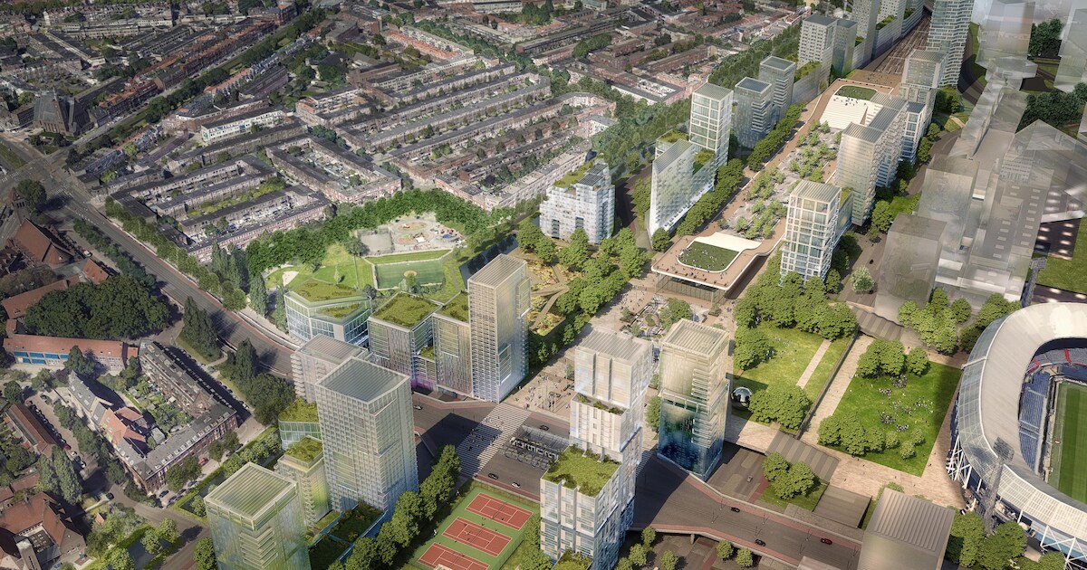 Feijenoord XL droomde van een ‘groen hart’ langs de Kuip, maar dat gaat de gemeente niet doen