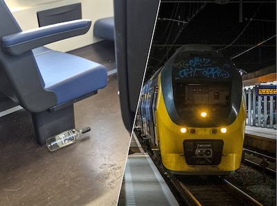Vaak vieze treinen in de vroege ochtend: 'Het is weer raak vandaag, en gisteren was het ook al zo'