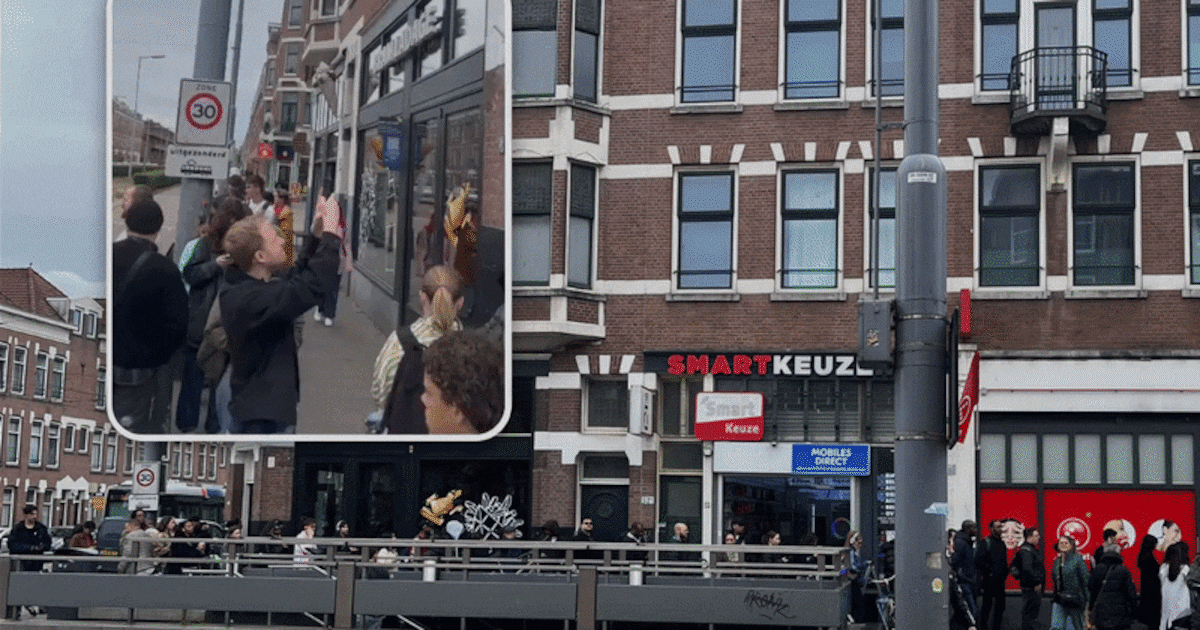 Meterslange rij voor huurwoning in Rotterdam wekt verbazing: ‘Dit is niet meer normaal’