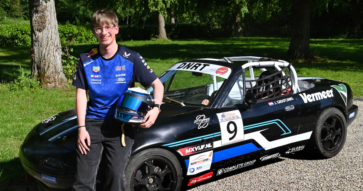 Zestienjarige Jayden uit Middelburg rijdt al races op Zandvoort: ‘Ik ben alleen bang dat ik die auto