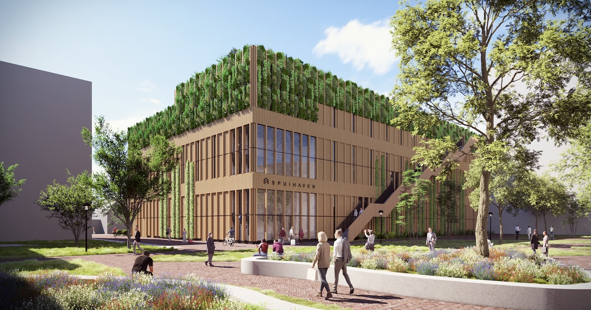 Groen licht voor nieuwe parkeergarage Spuihaven: ‘Vriendelijk en demonteerbaar’