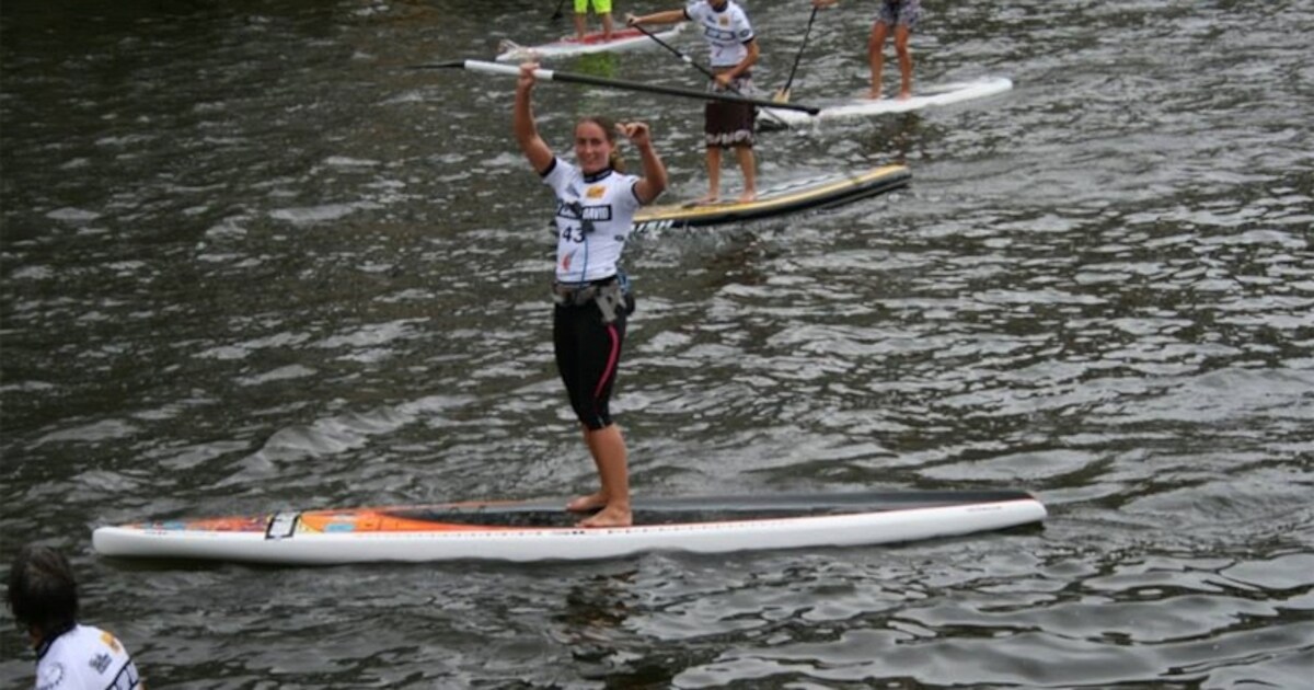 Jade Ottema wint worldcup Stand Up Paddleboarding