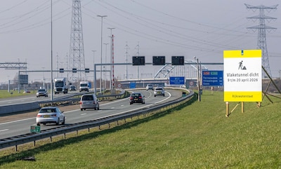 Meer dan honderd boetes uitgedeeld rond afsluiting van de Vlaketunnel