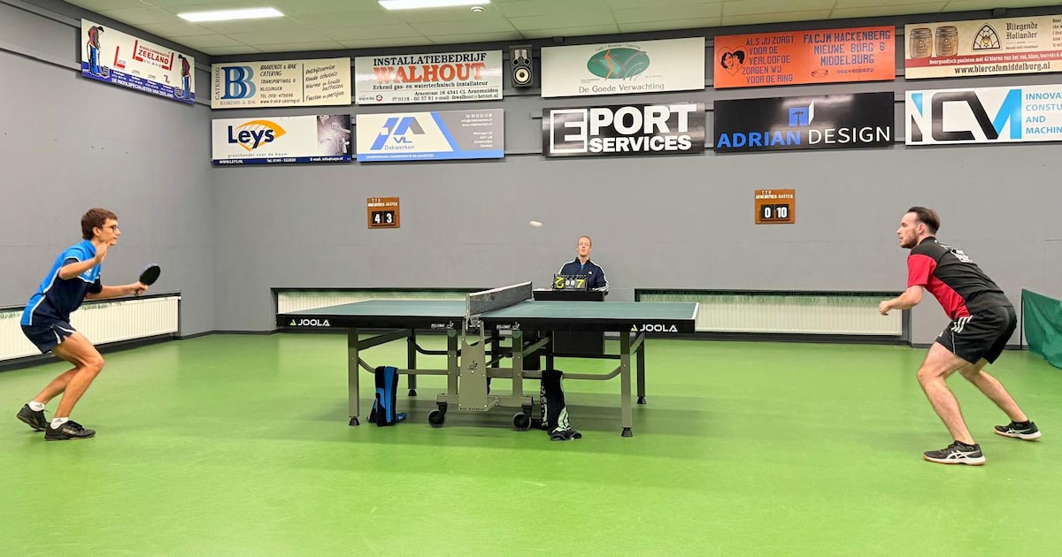 Marc Hackenberg leidt tafeltennissers Arnemuiden langs Pecos