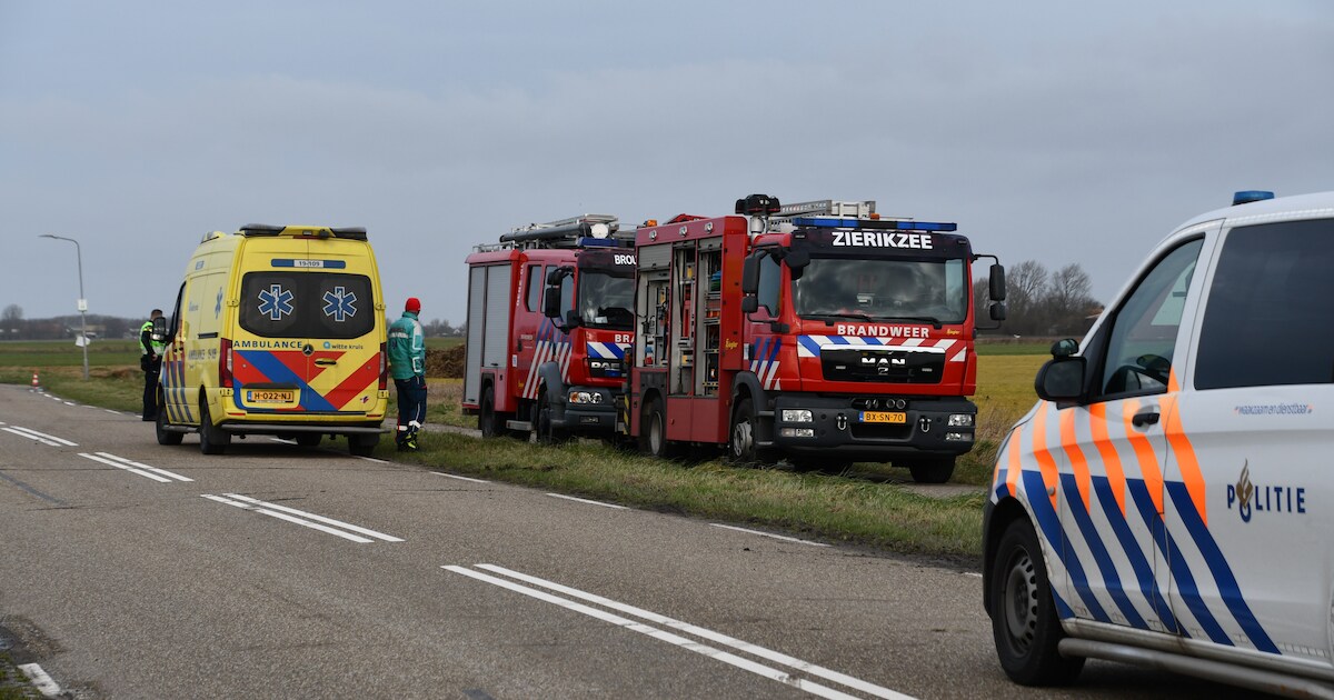 Man (75) komt om het leven bij ongeluk op Elkerzeeseweg in Scharendijke