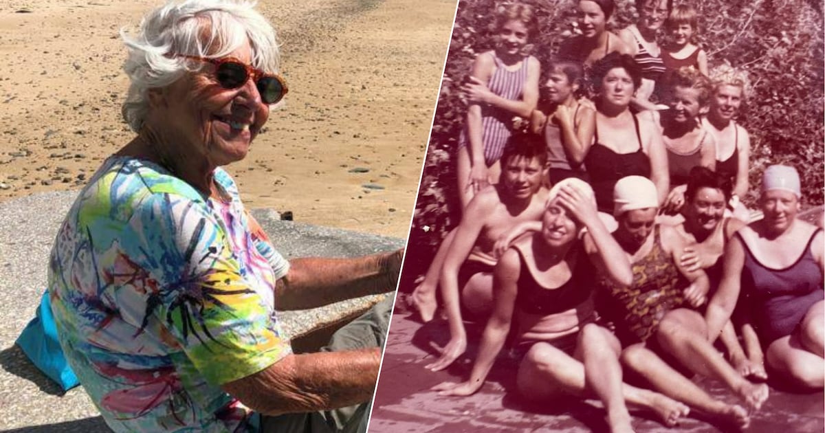 Denise (97) maakte op haar 87e nog achterwaartse salto’s en zwemt nog altijd in ’t Sasse Zwembad, da