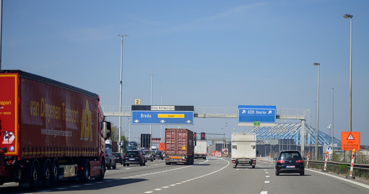 Nachtwerken op Antwerpse Ring richting Nederland van 11 tot 15 januari