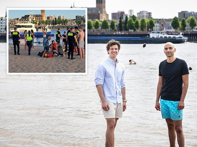 Twee tieners dreigen te verdrinken in de Waal, maar Mees en Yassine twijfelen geen seconde en springen erin