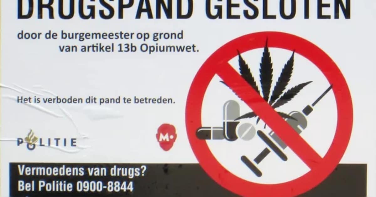 Drugspand in Vlissingen gesloten