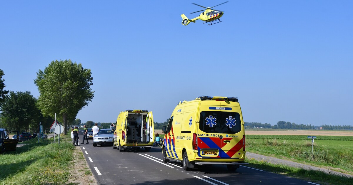 Fietser zwaargewond bij ongeluk in Kortgene