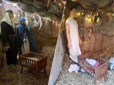 ‘Wat ontzettend triest en frusterend deze zinloze vernieling van de kerststal’