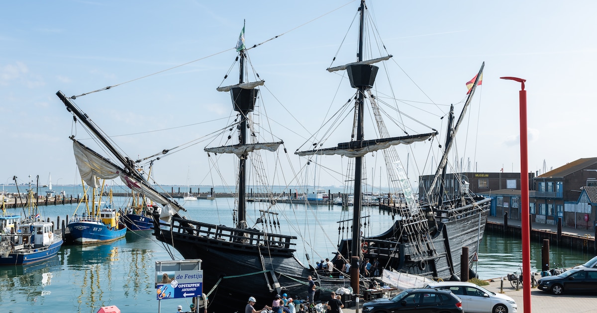 Wereldgeschiedenis ligt aangemeerd in Breskens: replica van eerste schip dat de wereld rondvoer is t