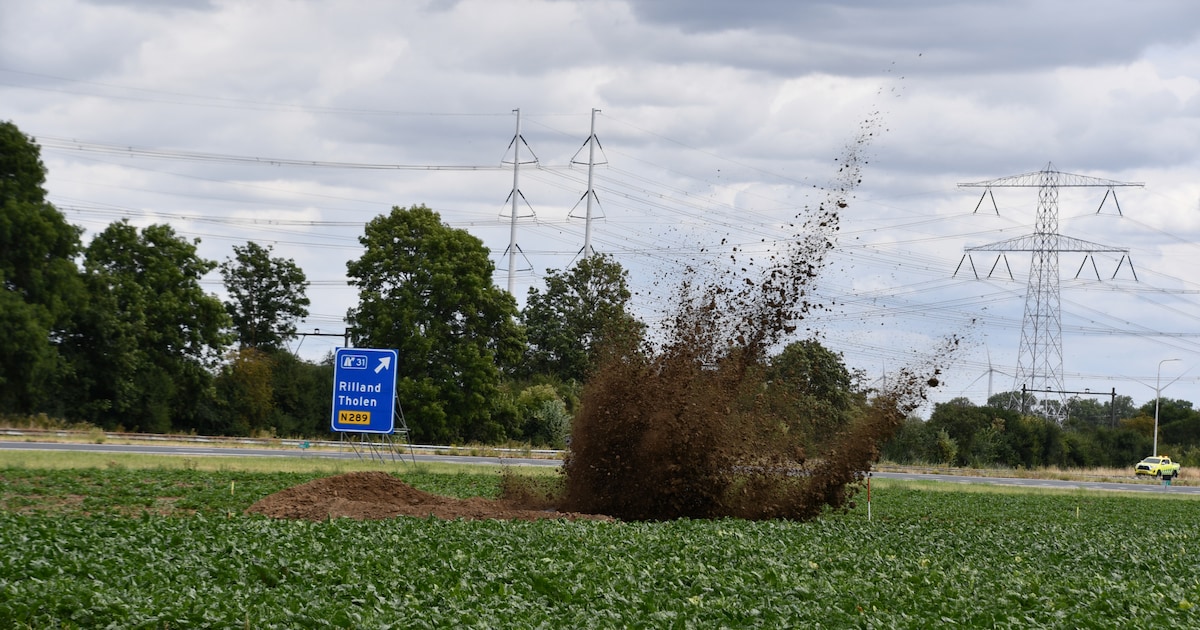 Brisantgranaten aangetroffen langs A58 bij Rilland, snelweg even afgesloten