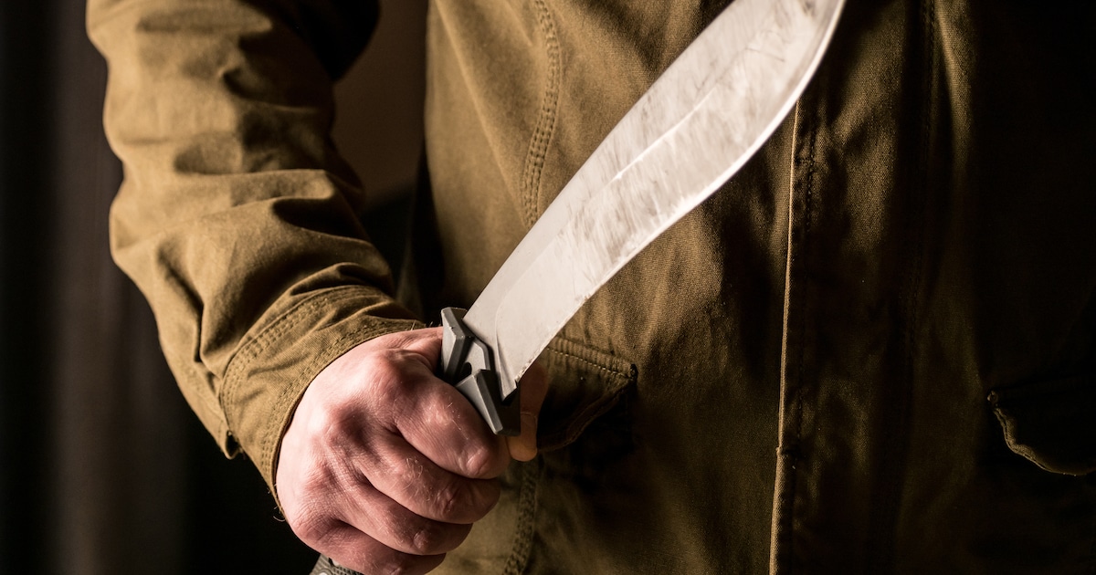Celstraf na zwaaien met machete en doodsbedreigingen, slachtoffer tegen 112: ‘Ik word hier afgeslach
