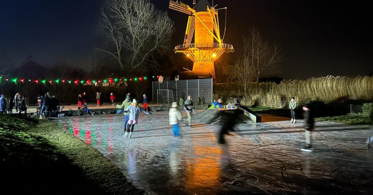 Schaatsplezier in Wolphaartsdijk, ijsbaan Krabbendijke woensdag open
