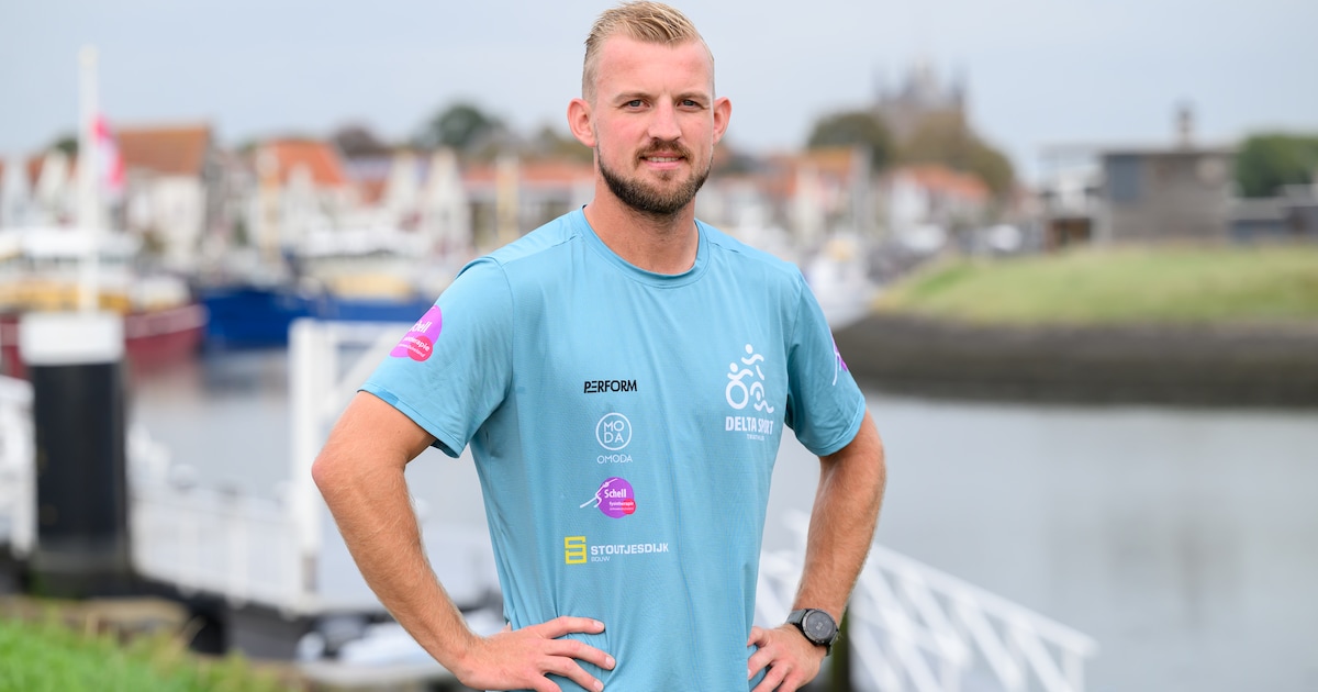 Ruben Jumelet traint voor de kustmarathon, maar kiest toch voor zijn stad: ‘De mooiste triatlon van 