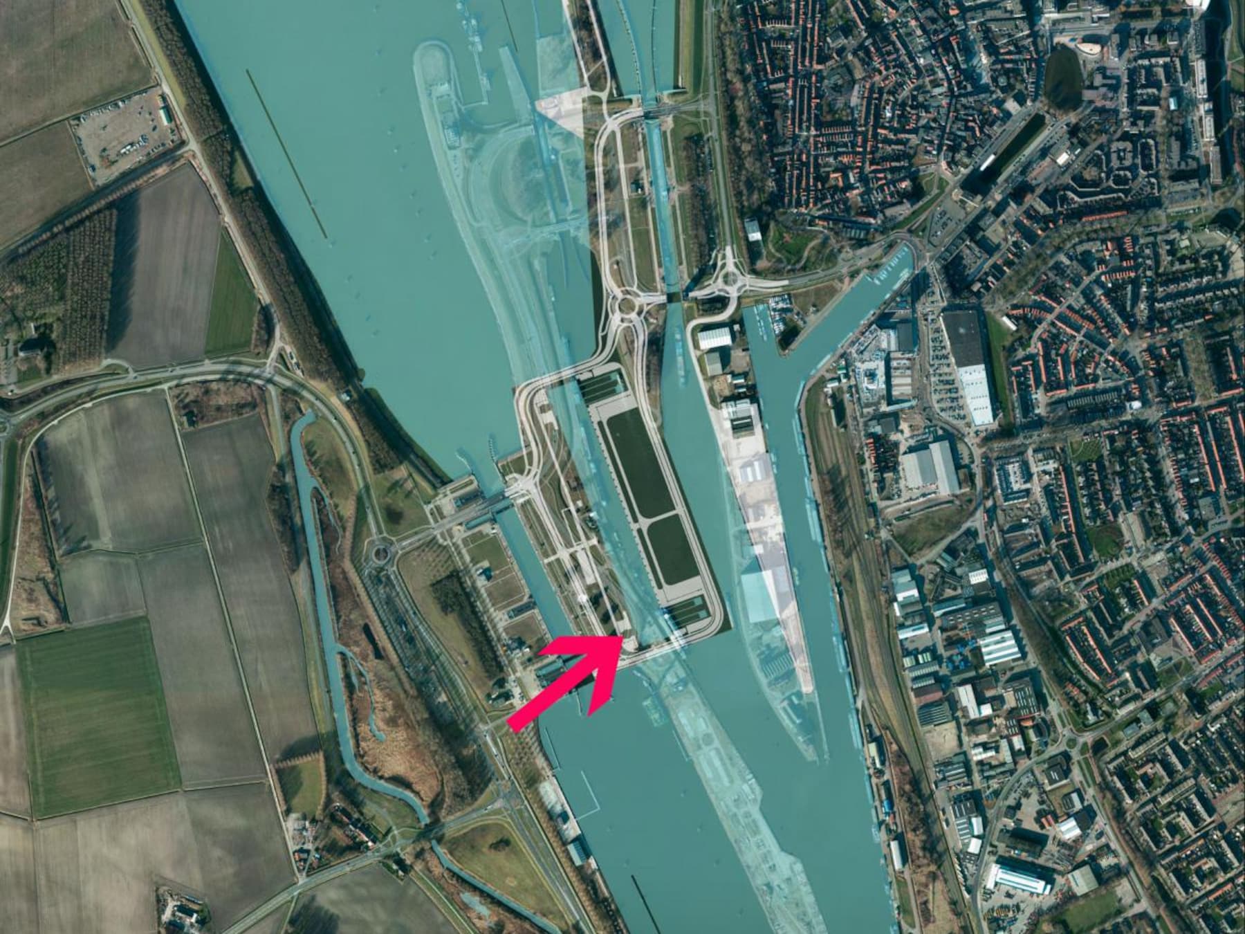 Volg hier live de bouw van de Nieuwe Sluis