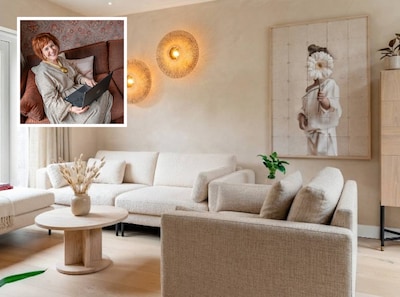 Interieurontwerper Anouk is dól op kleur, maar toch begrijpt ze waarom makelaarssites vol staan met beige woonkamers
