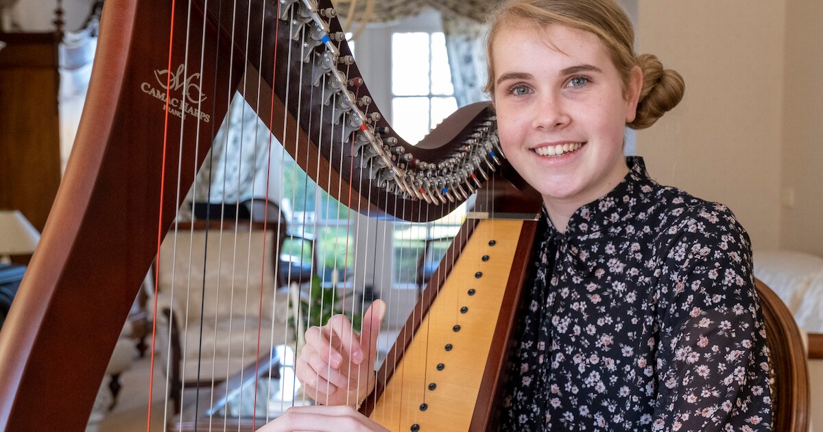 Aagtekerkse maakt cd: ‘De harp blijft mijn grote hobby’