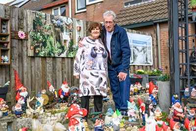 Adri en Jan uit Zierikzee zorgen al jaren voor 300 tuinkabouters: ‘Van die koppies word je blij'