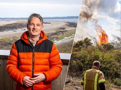 Locoburgemeester Verlegh over grote duinbrand Ouddorp: ‘Dankbaar dat erger is voorkomen’
