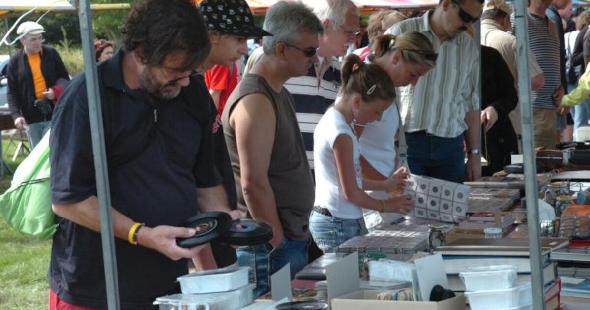 Ideaal weer voor een rommelmarkt