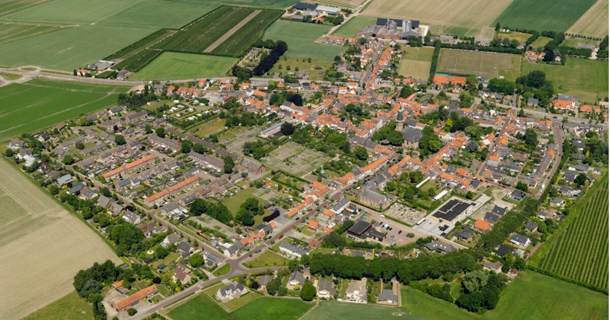 De muurschildering in Groede bestond echt