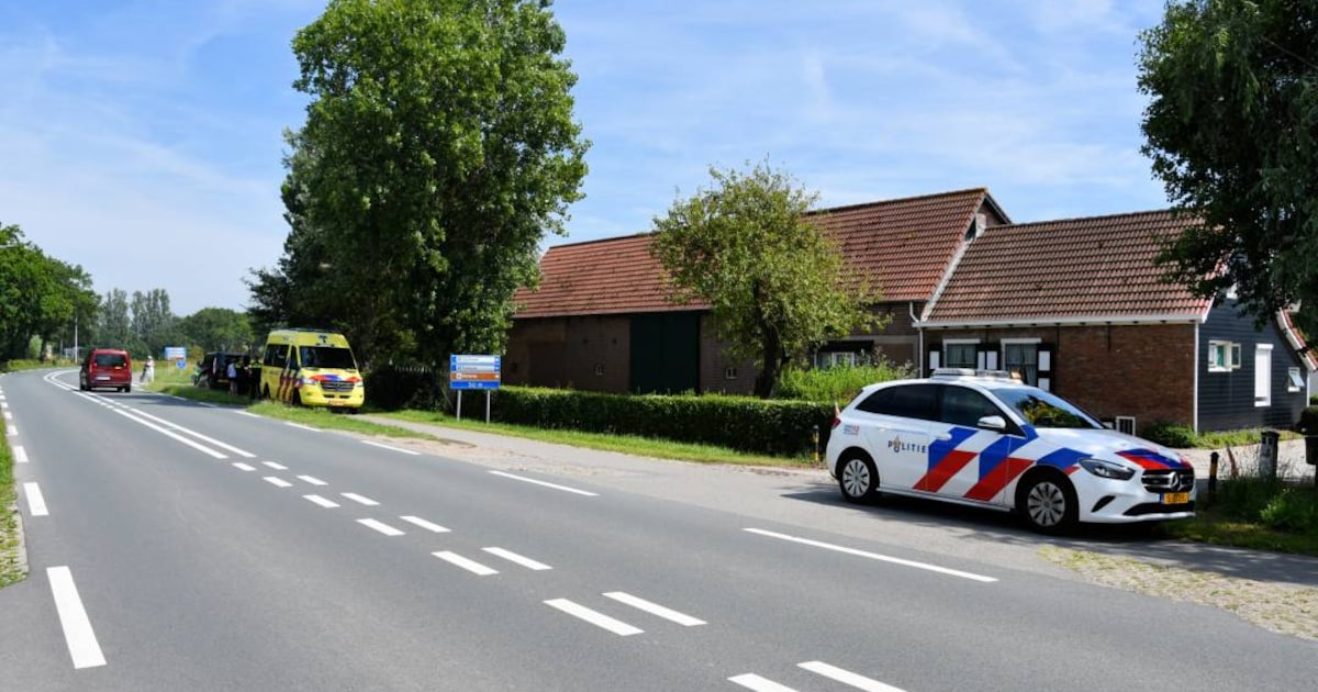 Aanrijding tussen fietser en auto op N287 in Oostkapelle