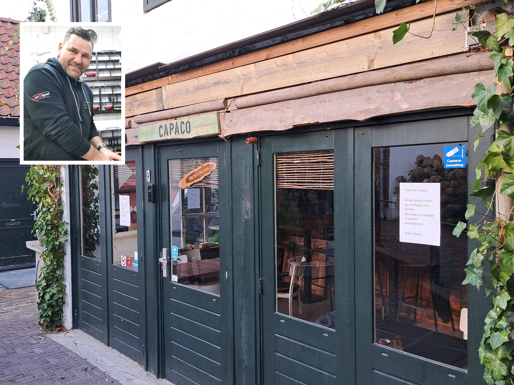 Na anderhalve maand sluiting uit protest gaat tapasbar Capaco in oud-Terneuzen weer open