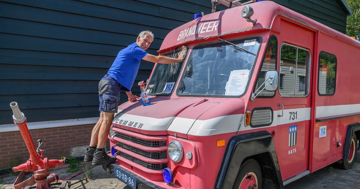 De brandweerwagen van Hans is uitgeblust, rijden doet hij niet meer
