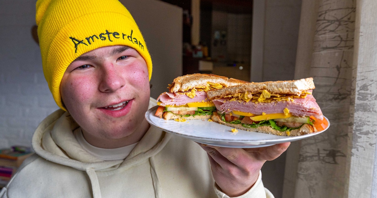Ard-Jan wint NK Broodbeleggen met één broodje en een heel pak beenham: ‘Waarom drie plakken als er v