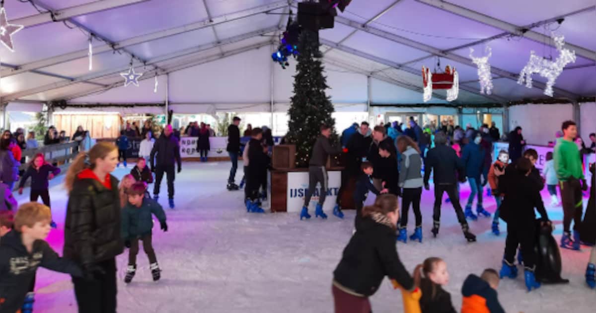 Te veel sneeuw op het dak. Schaatsbaan Oosterhout gaat niet meer open