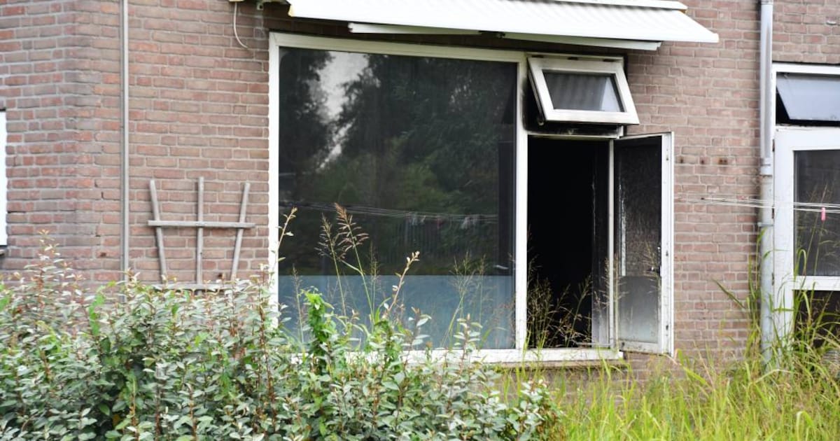 Brand in woning in Oost-Souburg: roetresten goed te zien