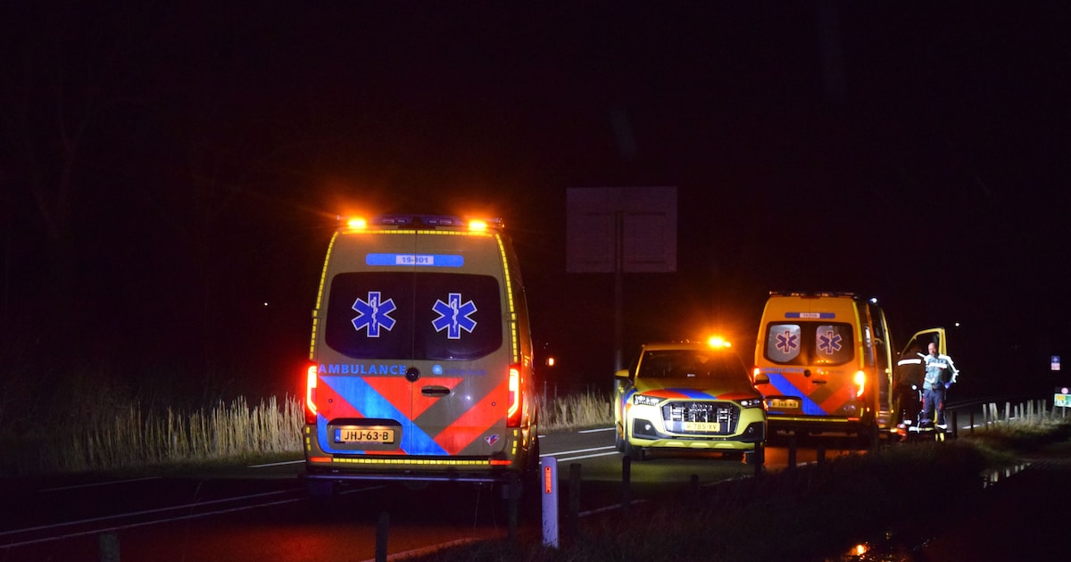 N59 bij Nieuwerkerk ruim uur dicht voor medische noodsituatie