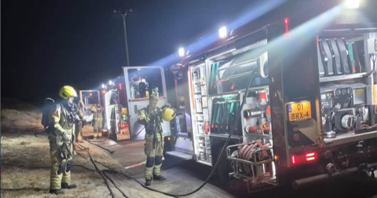 Stuk duin in brand bij Westkapelle: ‘Doordat er weinig wind was, breidde de brand niet snel uit’