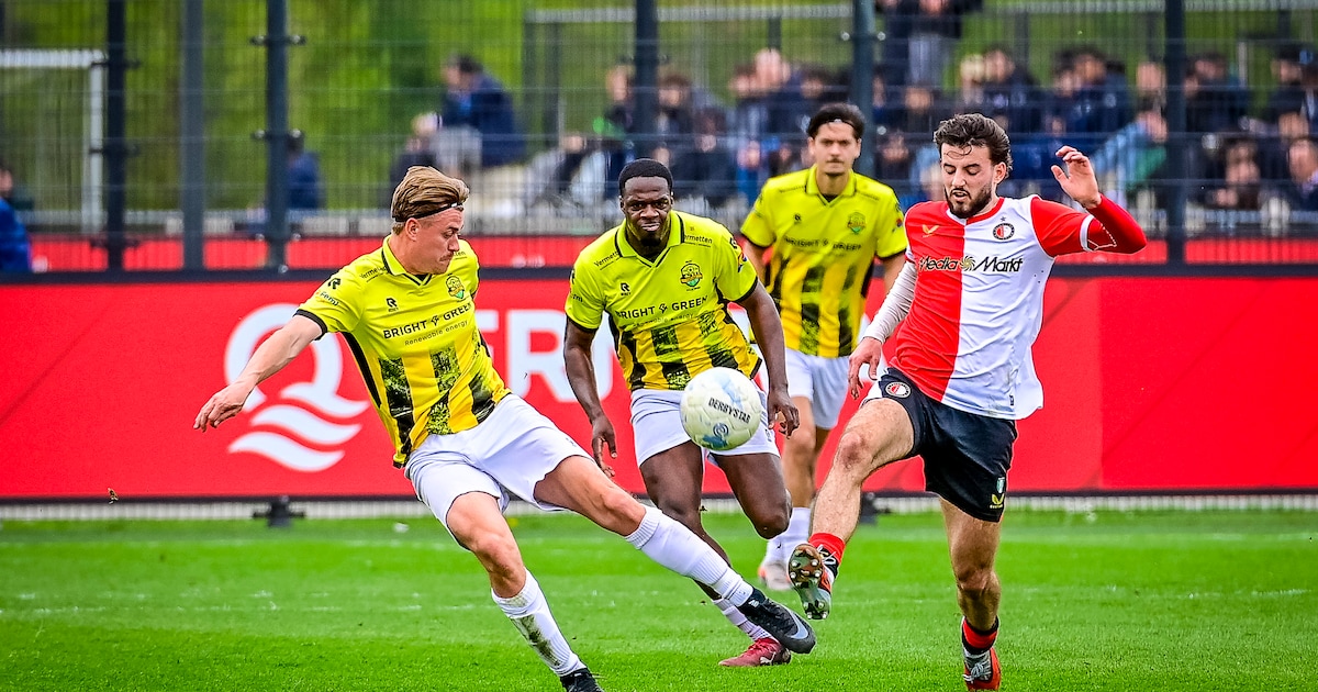 Halsteren wint ondanks zwakke start nog van geplaagd Feyenoord: ‘Ik had een getergd team verwacht’