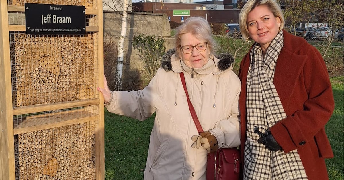 Deurne eert overleden districtsraadslid Jeff Braam met insectenhotel: “Zijn passie voor biodiversite