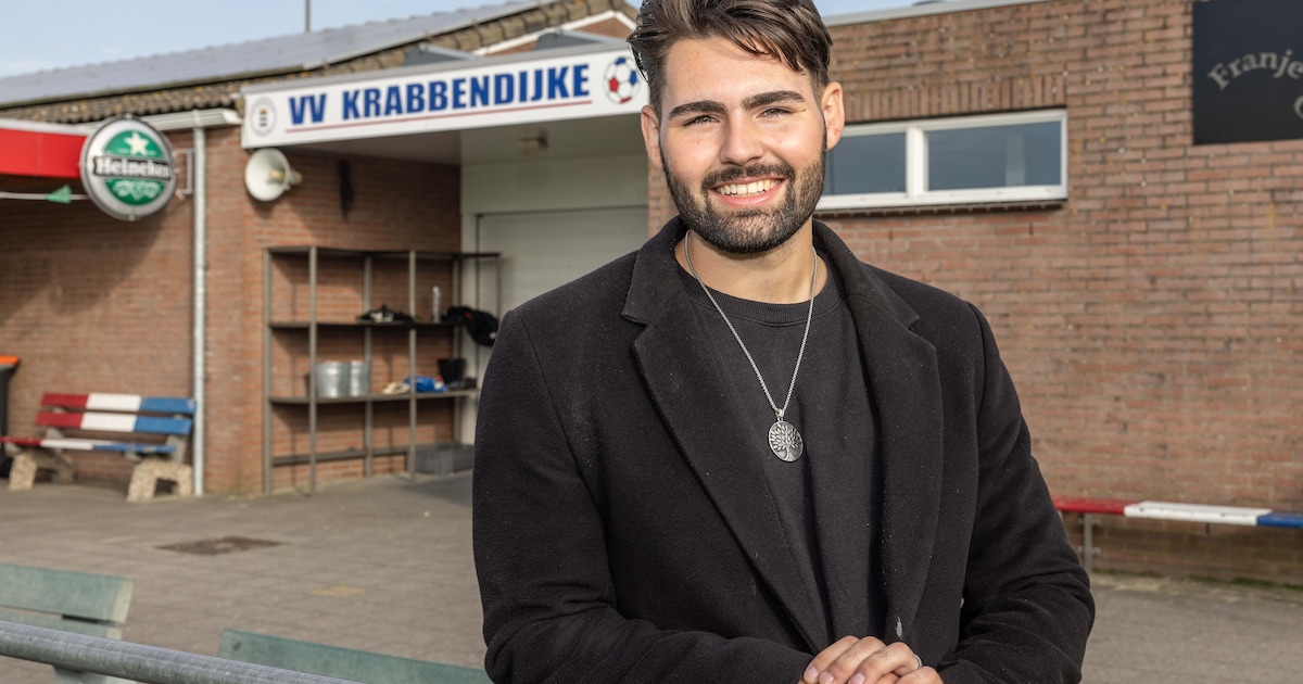Floris is nog maar 22, maar nu al voorzitter van ‘zijn’ VV Krabbendijke