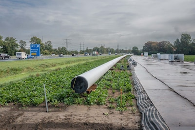 Waarom die dikke witte buis langs de A58 ligt: dit gaat er gebeuren bij Rilland