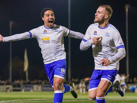 Memorabele avond brengt Hoek verder in bekercampagne: 'Ik denk dat iedereen een fantastische avond heeft beleefd'