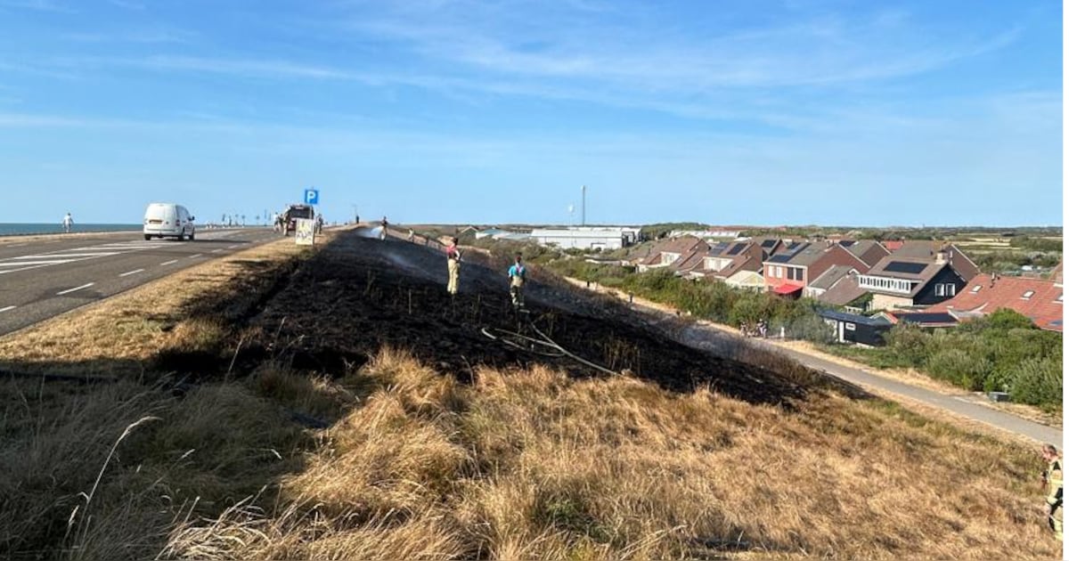Middelbrand op Zeedijk in Westkapelle